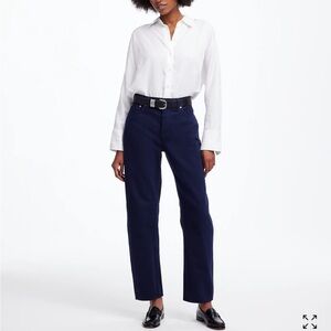 Madewell The Darted Barrel-Leg Jean in Garment-Dyed Denim size 25